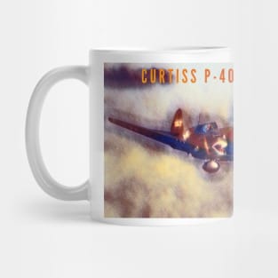 P-40 Warhawk Storming In Mug